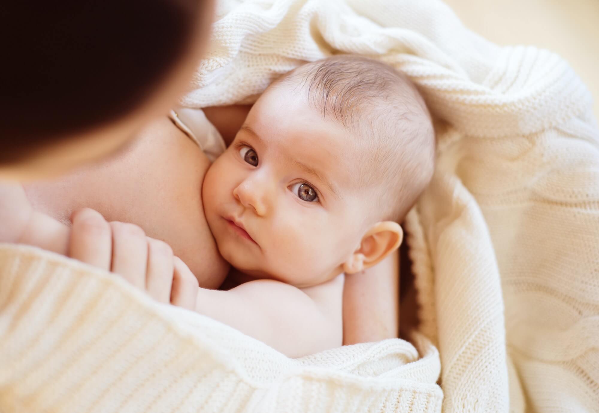 Mother breastfeeding her baby